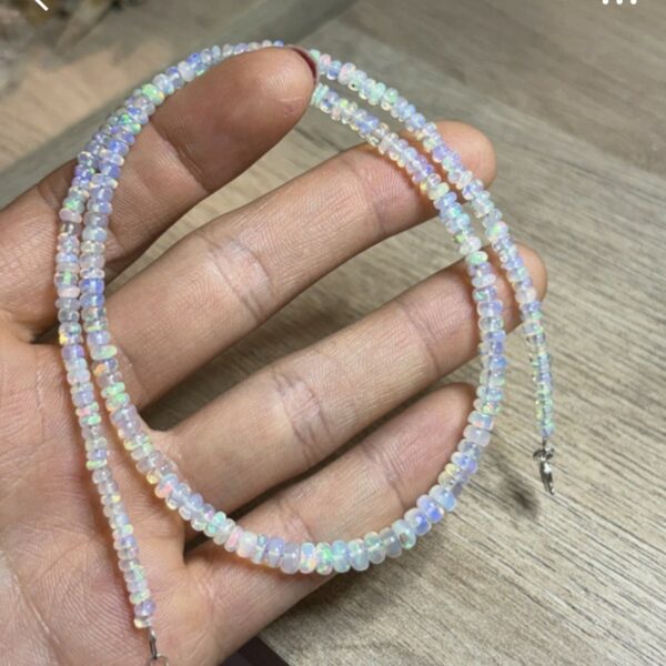 COLLIER COMPLET OPALE WELO BLEUE AAA